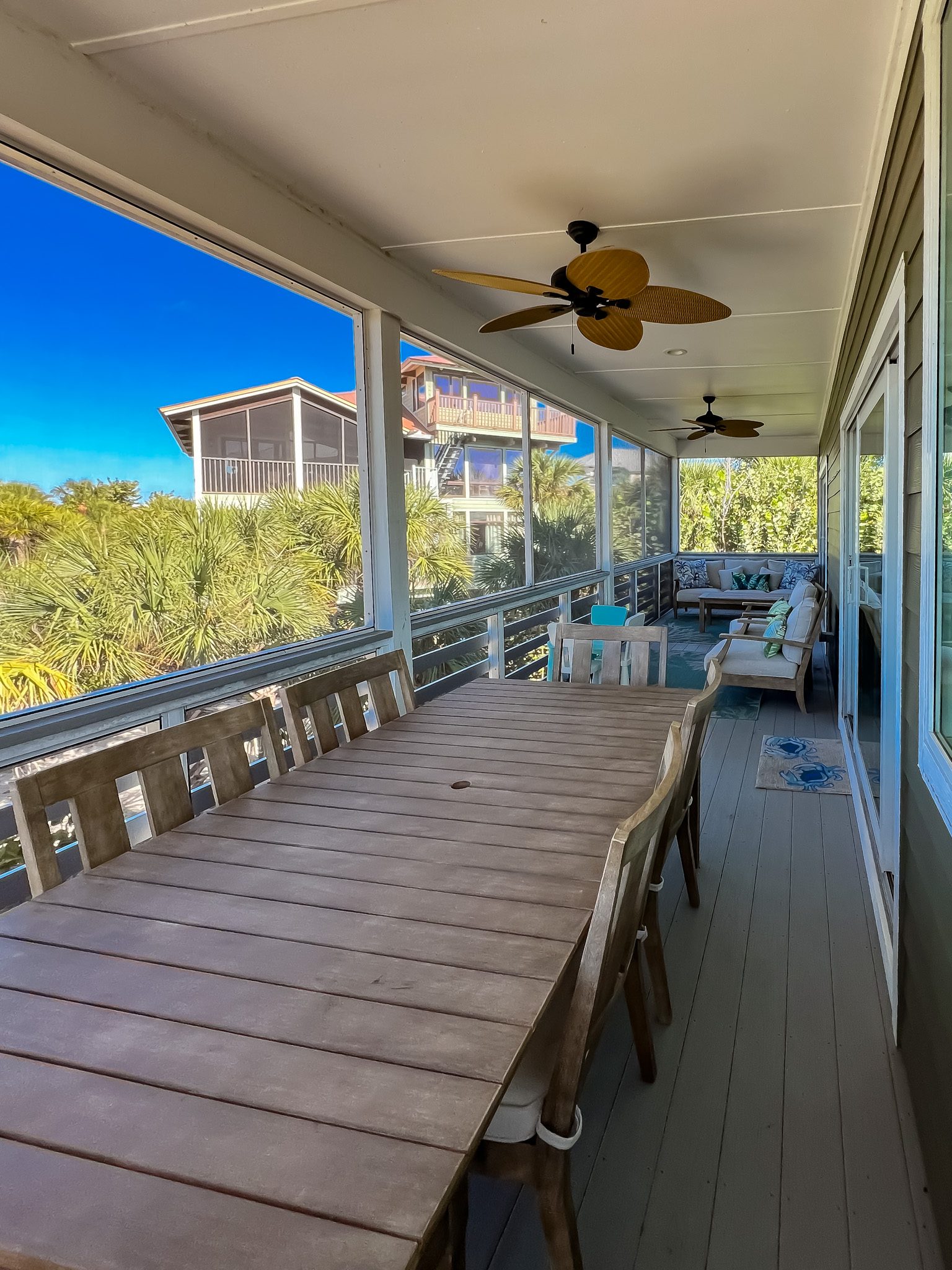 Screened lanai